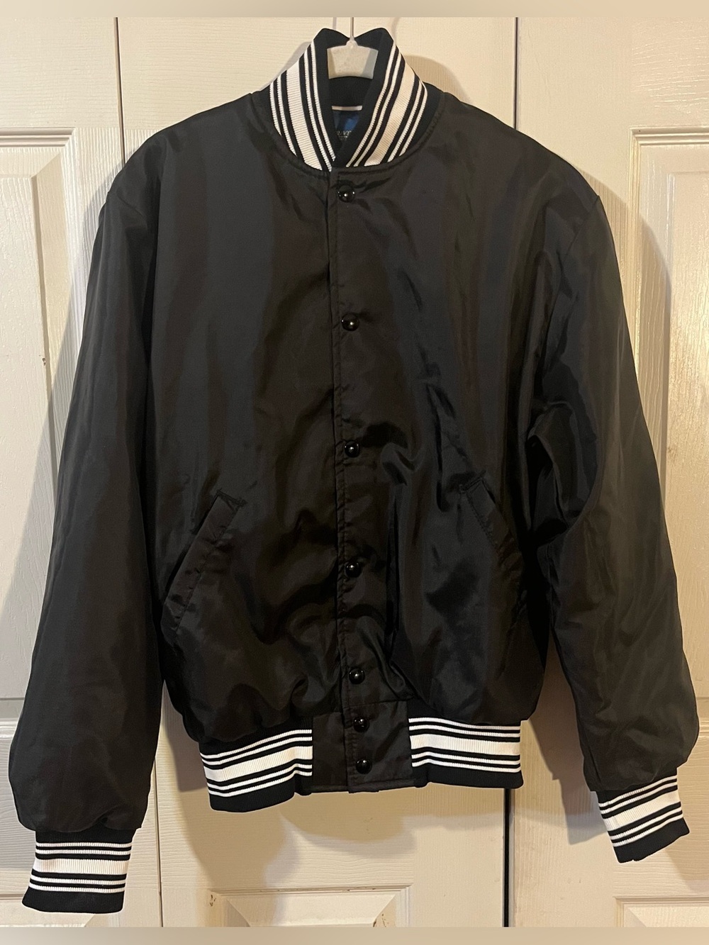 Jem Sportswear Inc Vintage Satin Nylon Bomber Jacket 1980’s Size Small